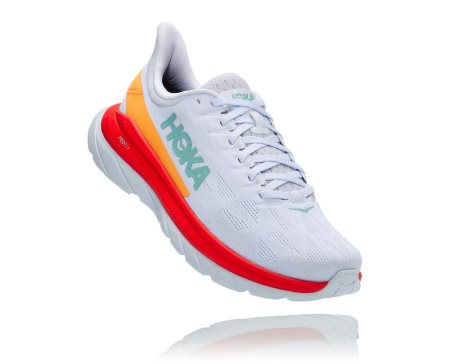 Hoka Mach 4 Moški Tekaški Čevlji Bela / Rdeča SI-037128W